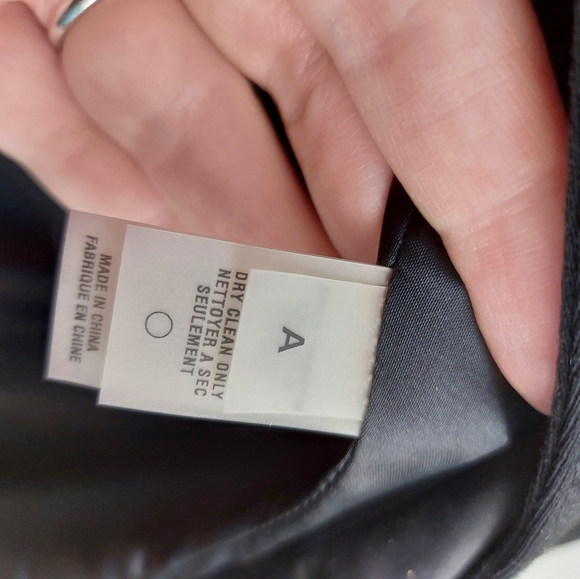 Womens Mandarin collared black jacket - Picture 4 of 6